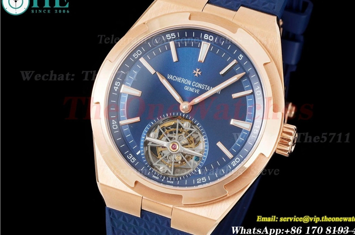 BBR RU Overseas Tourbillon ref Stk 6000V Blue RG 0318